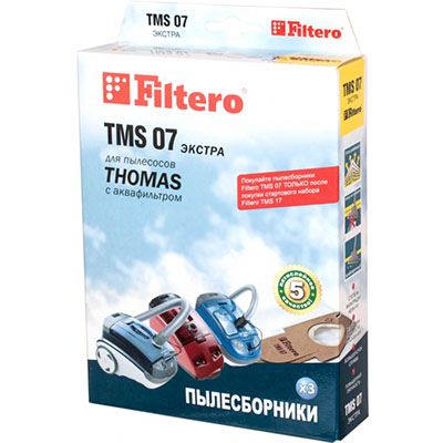 Мешок синтетический для пылесоса Filtero TMS 07 экстра 3 шт